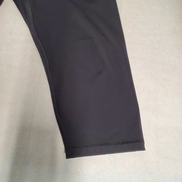 Adidas Leggings womens Size XL Cropped Black athletic athleisure - Picture 3 of 11